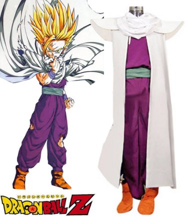 Dragon Ball Z: Son Gohan  Super Saiyan Fighting Character Costume Uniform