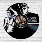 Justin Bieber vinyl record theme wall clock Vintage Decor Music Artist
