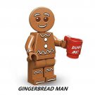Gingerbread Man Cute  Minifigure Mini Figure for LEGO