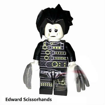 Halloween Edward Scissorhand Scary Horror Movie Mini Action Figure Toy Lego Moc