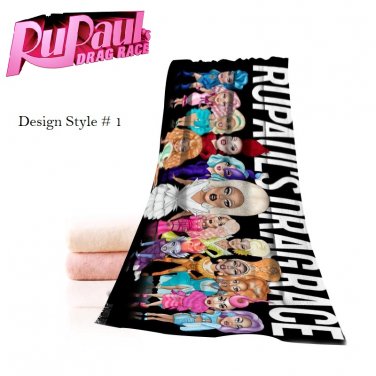 RuPaul Drag Race 9 Exclusive design Beach Bath towel Hollywood 3 Design Styles