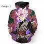 Dragon Ball Z Super Saiyan Design Mens Hooded Sweatshirt Hip Hop Style Casual