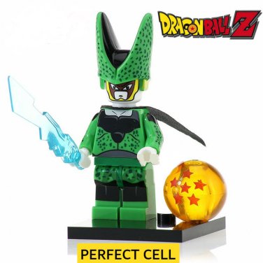 Dragon Ball Z  Mini Figure Lego Vegeta Goku Perfect Cell Majin Buu Tien Shin Han