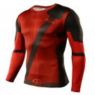 Deadpool Superhero Long Sleeve Compressed Shirt