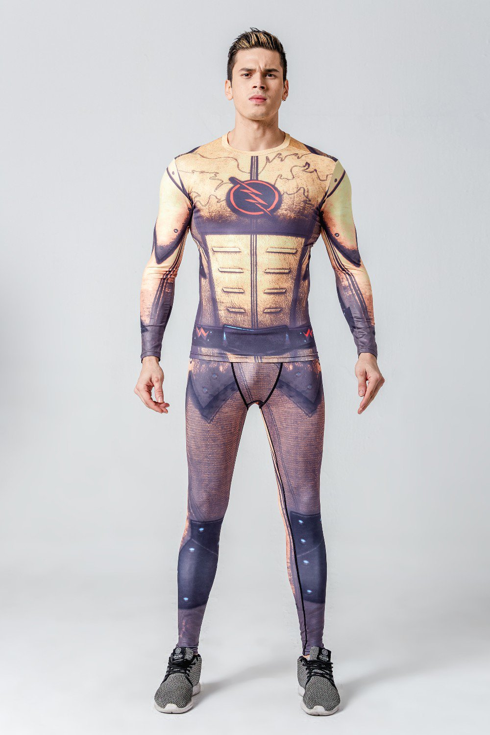 Flash Superhero Fitness Full Body Gear Workout Gym Wear