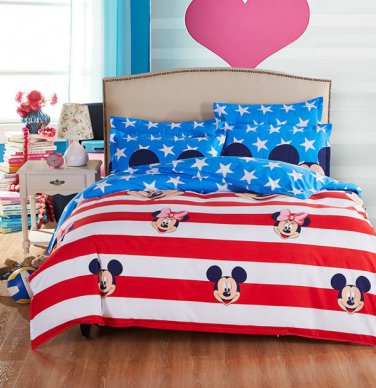 Mickey Mouse American Flag Kids Bedding Set - TWIN 4pc SALE