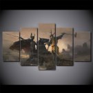 Game of Thrones Movie HD 5pc Wall Decor Framed Oil Painting Bedroom Art