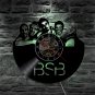 Backstreet Boys Group vintage vinyl record theme wall clock Music Artist Decor With LED Lights