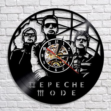 Depeche Mode Group vintage vinyl record theme wall clock Music Artist Home Decor