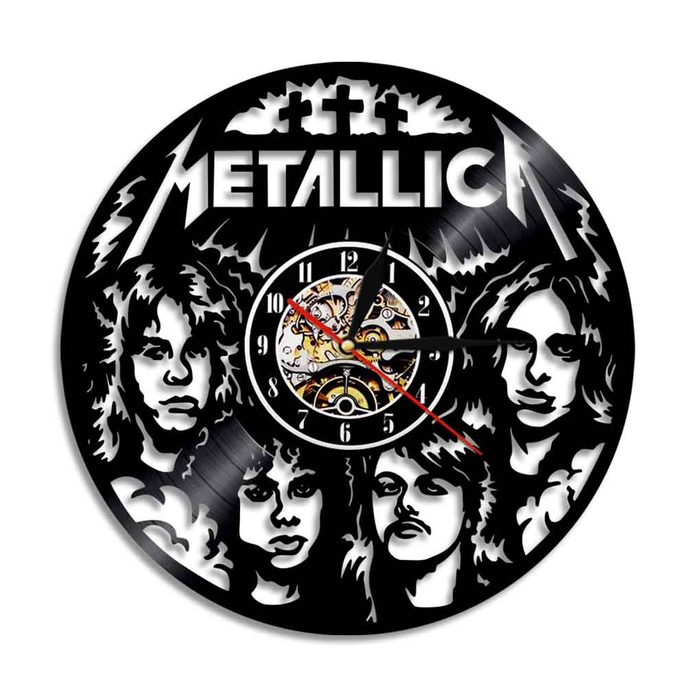 Metallica Rock band vintage vinyl record theme wall clock Music Artist