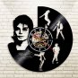 Michael Jackson Pop Icon vintage vinyl record theme wall clock Music Decor LED Lights
