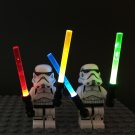 Star Wars LED light saber 4pc kit set for lego minifigures USB for star wars mini figures