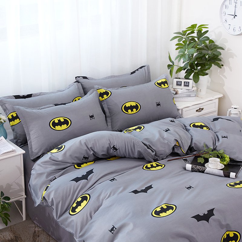 Batman Character Superhero Kids Bedding Set - QUEEN 4pcs ...