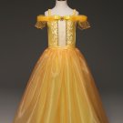 Princess Belle Beauty and the Beast Girls Character Dress Gown Costume 4T-10