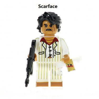 Scarface Movie Character Minifigure Lego Mini Figure Build block