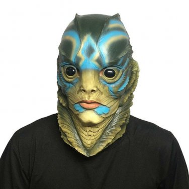 The Shape of Water Merman Movie Latex Mask Halloween Masks Adult