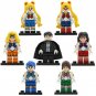 Sailor Moon Anime Lego Minifigures Set 7pcs Mini Figures Cartoon Characters
