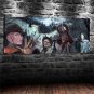 Freddy Krueger Michael Myers Jason Leatherface Horror Framed Wall Decor painting 1pc