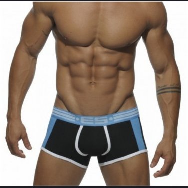 ES Body shaping designer boxer briefs Cotton Underwear Men Black