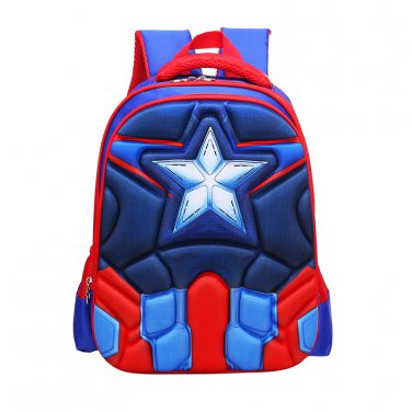 Captain America Character Superhero Technic Design Backpack School Bag  M