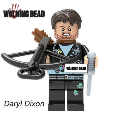 Walking Dead Series Daryl Dixon TV Minifigure Mini Figure for LEGO Horror