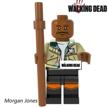 Walking Dead Series Morgan Jones TV Minifigure Mini Figure for LEGO Horror