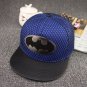 Batman Emblem Logo Superhero Baseball Cap hat Snapback Adjustable Blue