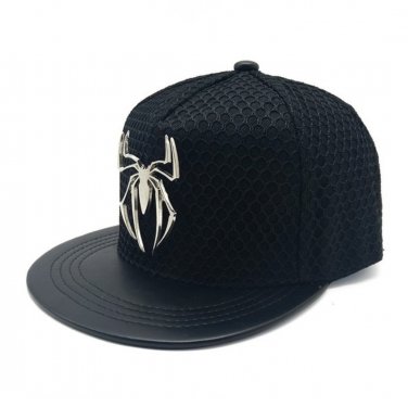 Spiderman Mesh Design Superhero Baseball Cap hat Snapback Adjustable Black