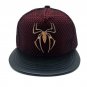 Spiderman Mesh Design Superhero Baseball Cap hat Snapback Adjustable Red wine