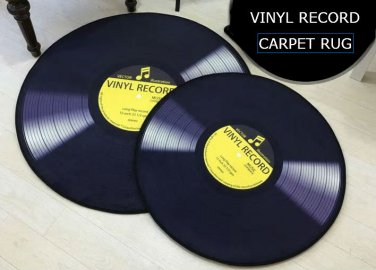 Vinyl Record Music Retro Style Rug Home Decor Carpet Rug Mat- Classic LP Record L