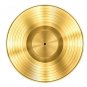 Vinyl Gold Record Music Retro Style Rug Home Decor Carpet Rug Mat- Golden Record S