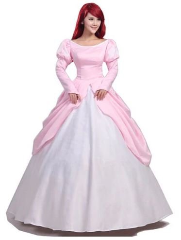 The Little Mermaid Ariel Disney Character Costume Adult Custom Design Cosplay Princess Pink