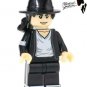 Michael Jackson Pop Artist Mini Figure for LEGO Hollywood Celebrity Black Suit