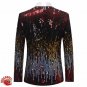 New Sequin Stage Gray Single Breasted Suit Jacket Men Red Carpet Fashion Attire Blazer Jacket