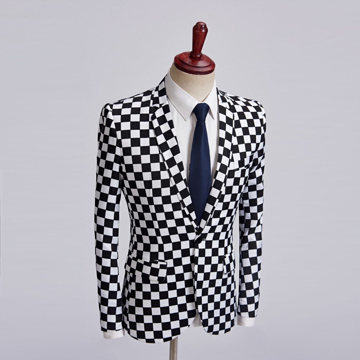checkered attire
