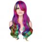 Mermaid Cosplay Aquatic multi color Synthetic Hair Wigs Women 28in