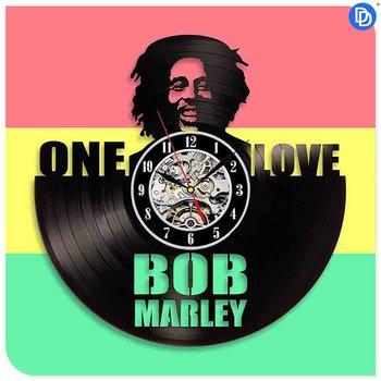 Bob Marley One Love vintage vinyl record theme wall clock  Decor Reggae Music Artist