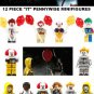 Horror Film 12pc Pennywise "IT" movie  Minifigures set - Pennywise the clown