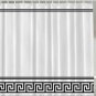 Versace Greek Shower Curtain Polyester Black and White Classy Elegant