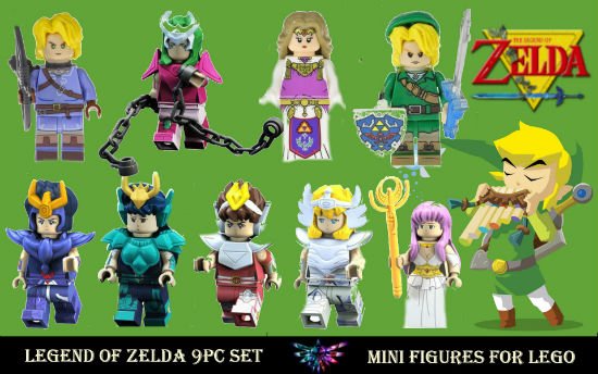 The Legend of ZELDA 9PC LEGO Minifigures set MinI Figures Toys