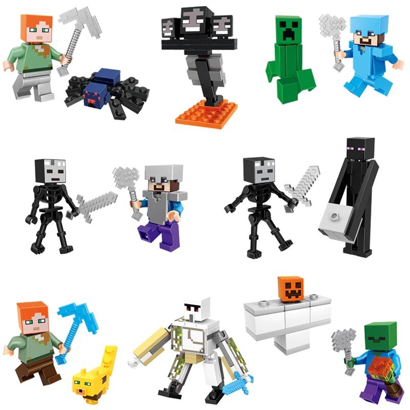 minecraft lego herobrine set