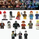 Horror Film 15pc Horrorwood Lego  Minifigures - Pennywise, Ring, Exorcist, Pinhead, Jason