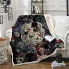 Horror Movie Monsters Jason Friday the 13th Classic Characters blanket throw