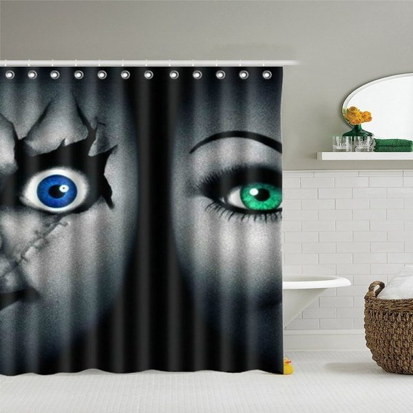 Chucky and Bride of Chucky Monster Shower Curtains Home Decor Horror TV ...