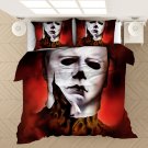 Michael Myers Mask Halloween Movie Bedding Set 3pcs Queen
