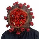 Coronavirus Covid-19 Latex scary Costume Headgear Halloween Prop Horror