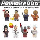 New Horror Film 8pc Horrorwood Lego Mini figures Elvira Leatherface Twisty