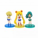 Sailor Moon 3pcs set Figure Anime Figurines  New in box
