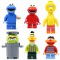Sesame Street Building Blocks Minifigures 6pc Collection Set Mini Figures