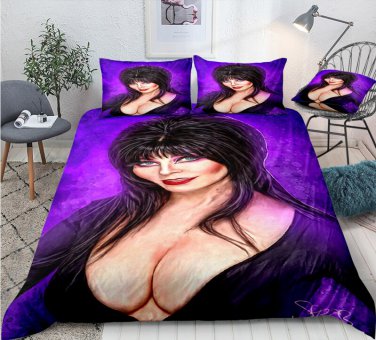 Elvira Mistress of the Dark Bedding Set 3pcs Queen